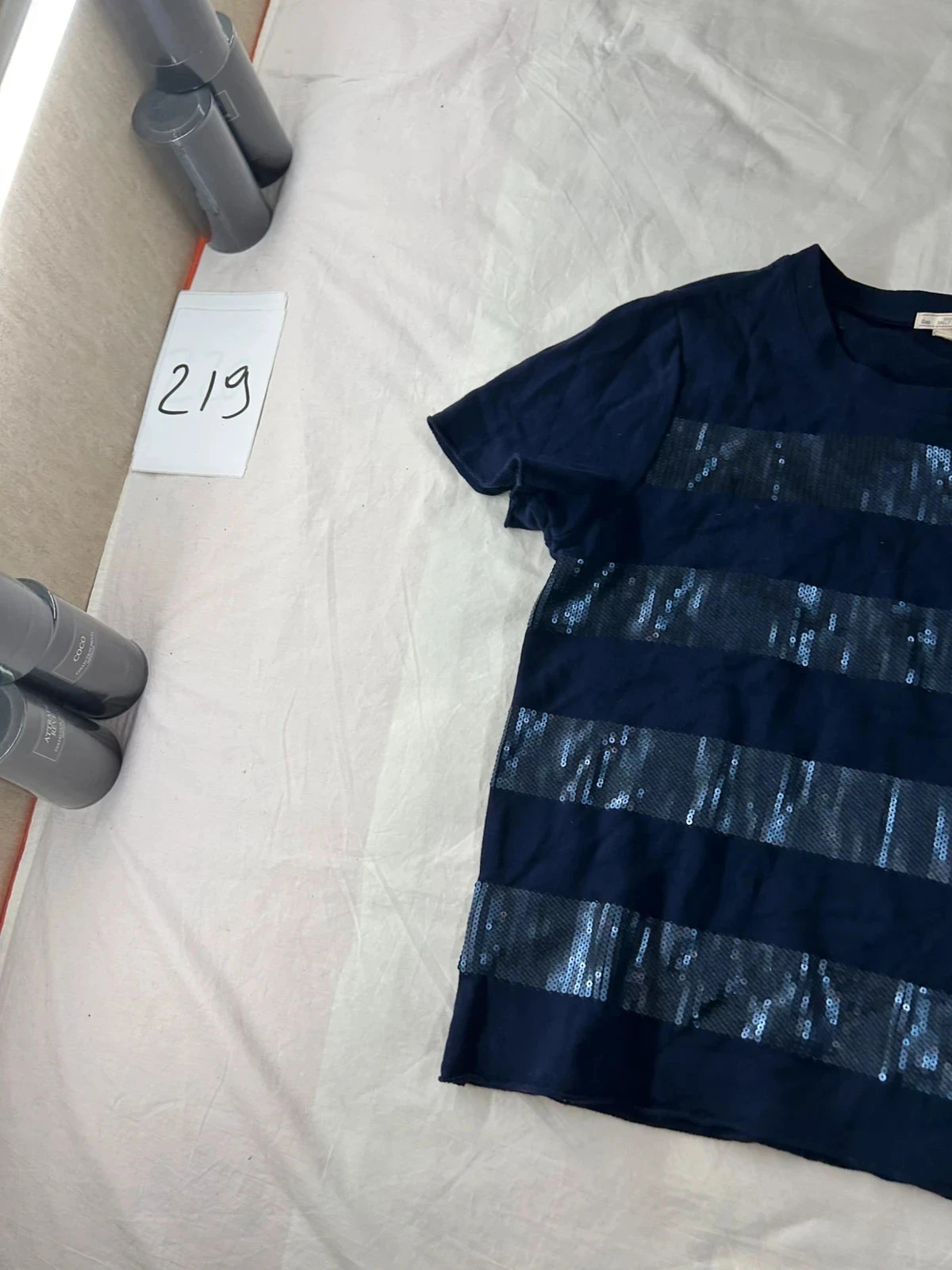 Camiseta azul marino vintage de Gap con lentejuelas – photo 3